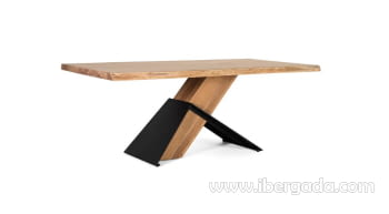 Mesa de Comedor Acacia/Metal (200x100x76)