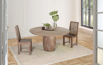 Mesa de Comedor Madera Mango (150x150x78)