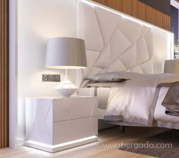 Mesita MX66 2 Cajones Blanca (60x40X46)