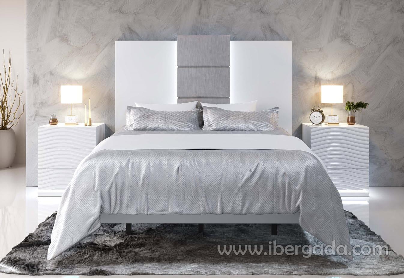 Mesita MX67 3 Cajones Blanca (55x40X66)-2