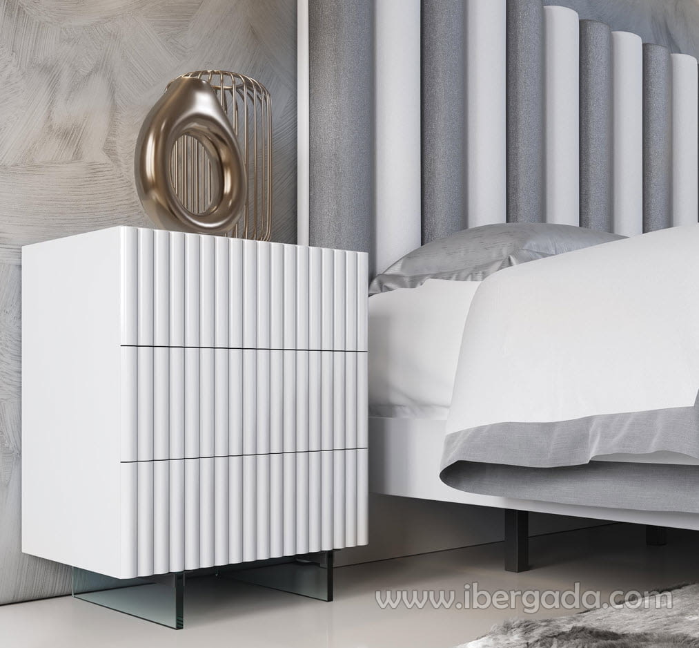 Mesita MX80 3 Cajones Blanca (55x40X70)-1