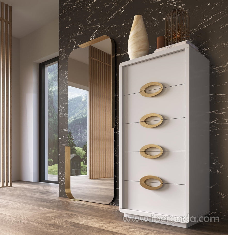 Sinfonier MX71 5 Cajones Blanca/Oro (60x40X141)-1