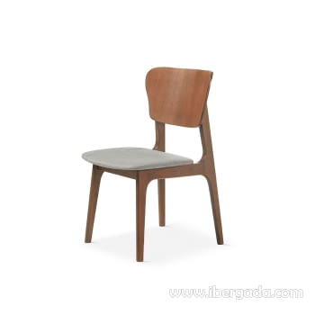 Silla de Comedor DC-900 Nogal/Gris