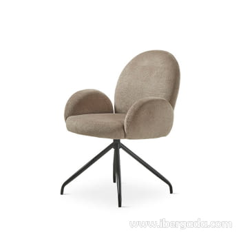 Silla de Comedor DC-913 Topo/Negro