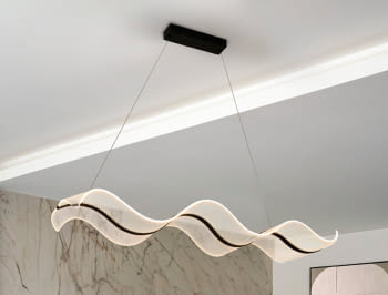 Lampara Olas Dimable con Mando (122x36)