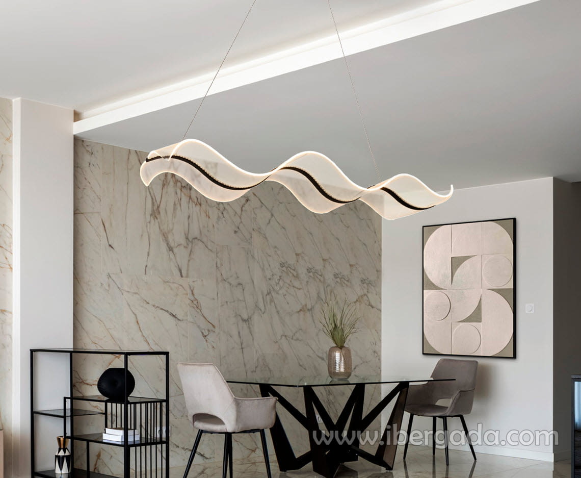 Lampara Olas Dimable con Mando (122x36)-2