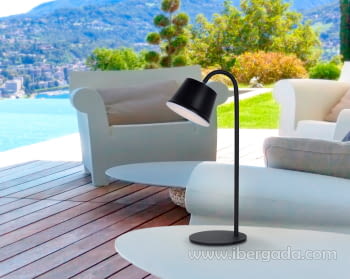 Sobremesa Cuco Negro Batería (17x12x34)