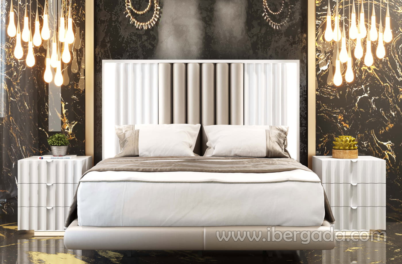 Mesita BD20 3 Cajones Blanca (60x40X64)-2