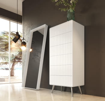 Sinfonier BD11 6 Cajones Blanco/Plata (60x40X138)