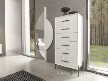 Espejo Vestidor Diseño Metal (80x170)