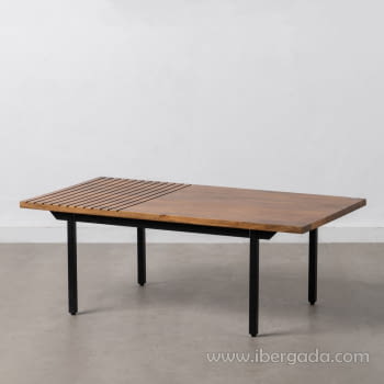 Mesa Centro Madera/Metal (110x60x40)