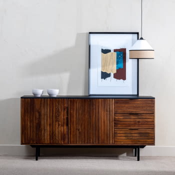 Aparador Madera/Metal (160x40x75)