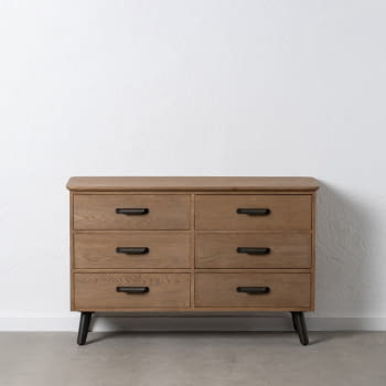 Aparador Madera/Metal (120x41x77)