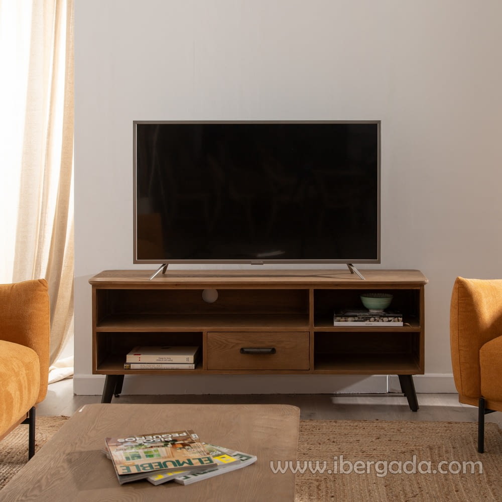 Mueble TV Madera/Metal (150x41x59)-2
