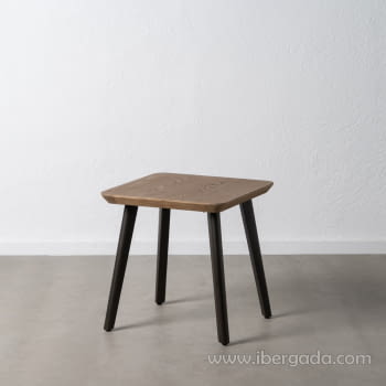 Mesa Auxiliar Madera/Metal (58x58x60)