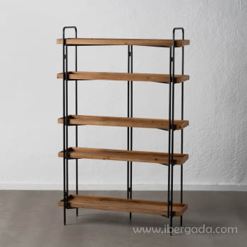 Estanteria Madera/Metal (111x34x176)