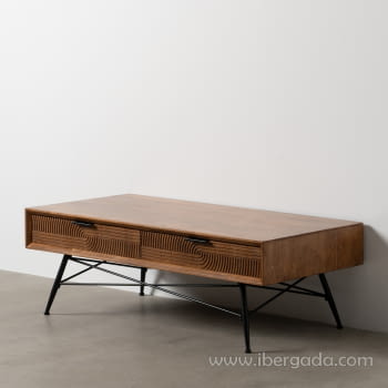Mesa Centro Madera/Metal (120x60x40)