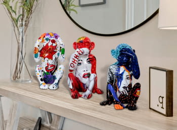 Set 3 Figuras Monos Sabios (24x15)