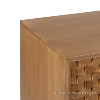 Comoda Madera/Metal 6 cajones (118x42x77)-5