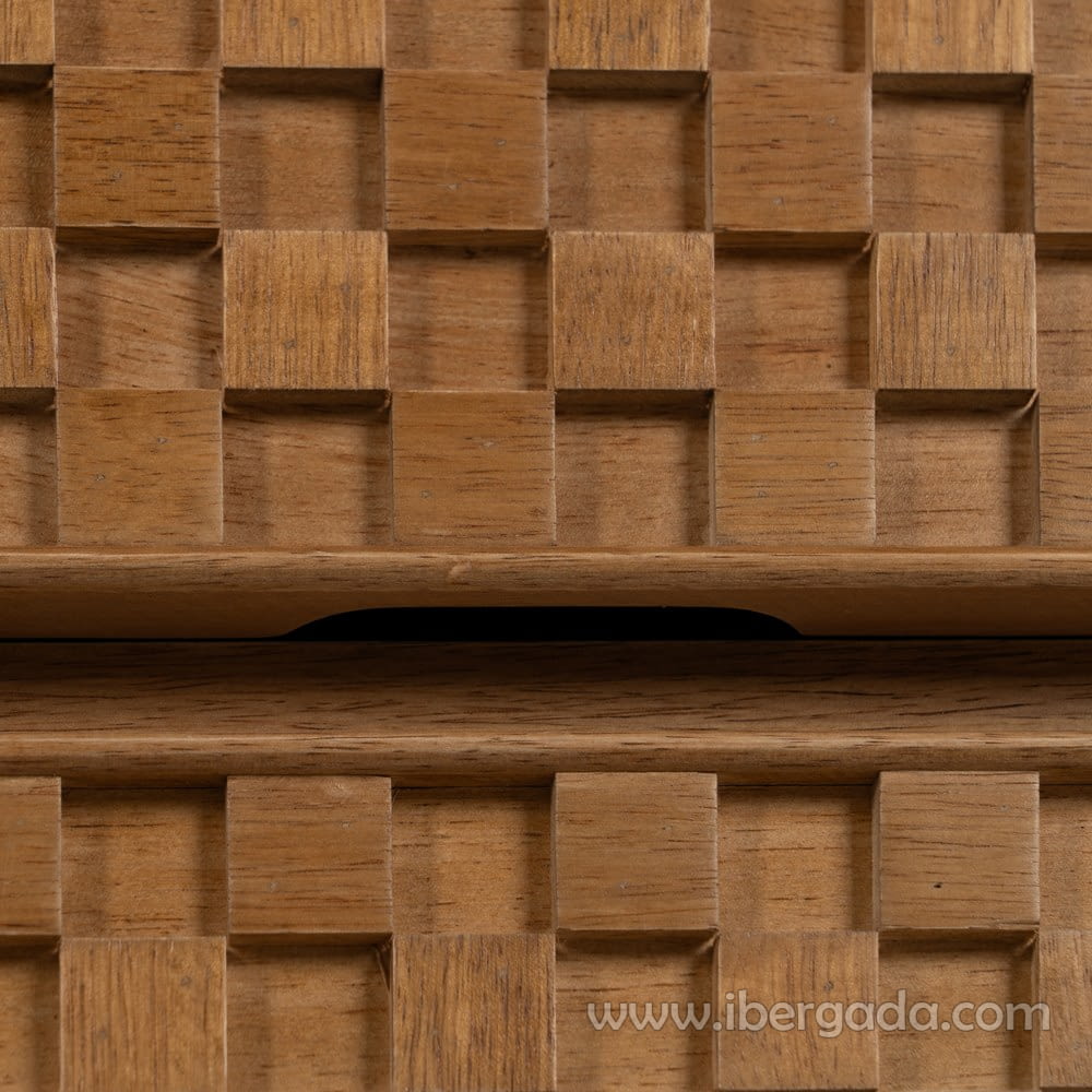 Comoda Madera/Metal 6 cajones (118x42x77)-9