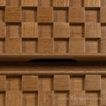 Comoda Madera/Metal 6 cajones (118x42x77)-9