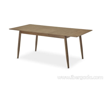 Mesa de Comedor Extensible Nogal (150-190x90)