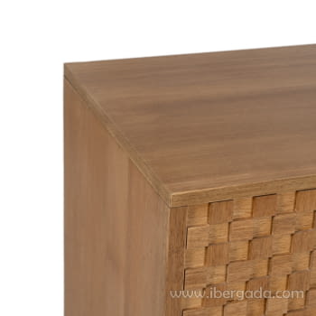 Mueble TV Madera/Metal 2 puertas 1 cajón 1 hueco (148x40x60,5)-5