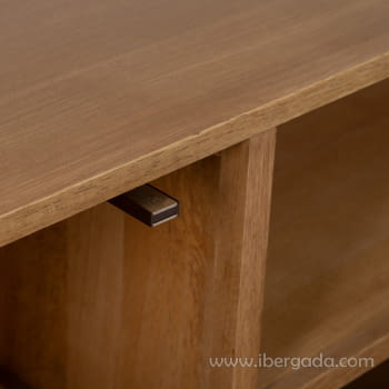 Mueble TV Madera/Metal 2 puertas 1 cajón 1 hueco (148x40x60,5)-7