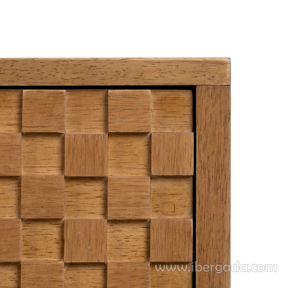 Mueble TV Madera/Metal 2 puertas 1 cajón 1 hueco (148x40x60,5)-11