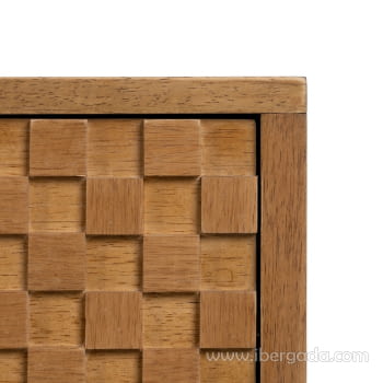 Mueble TV Madera/Metal 2 puertas 1 cajón 1 hueco (148x40x60,5)-11