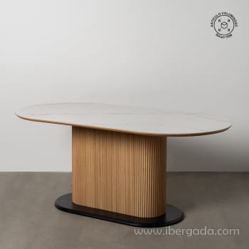 Mesa Comedor Madera/Blanco (180x90x75)