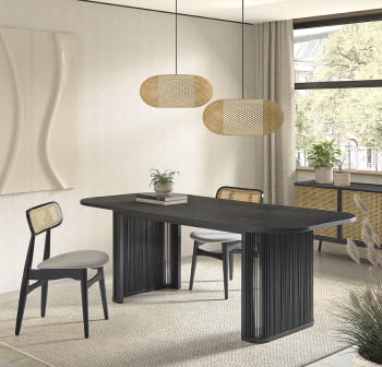 Mesa de Comedor Manila Negra (180cm o 210cm)