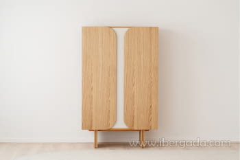 Armario Curva Roble Natural (100x47x160)