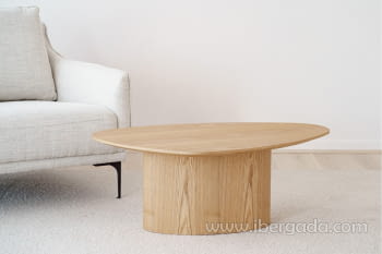 Mesa de Centro Línea Fresno Natural (103x64x40)
