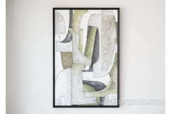 Cuadro Abstracto Formas N.1 con marco (150x100)