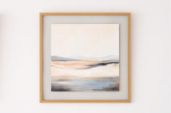 Cuadro Abstracto Horizonte N.1 con marco (80x80)