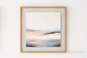 Cuadro Abstracto Horizonte N.1 con marco (80x80)