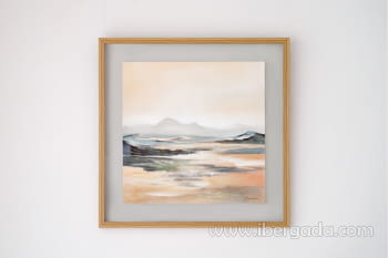 Cuadro Abstracto Horizonte N.2 con marco (80x80)