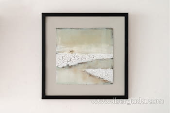 Cuadro Abstracto Costa N.1 con marco (60x60)