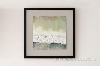 Cuadro Abstracto Costa N.2 con marco (60x60)