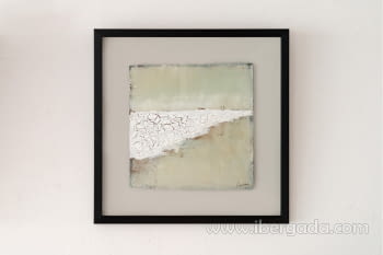 Cuadro Abstracto Costa N.3 con marco (60x60)