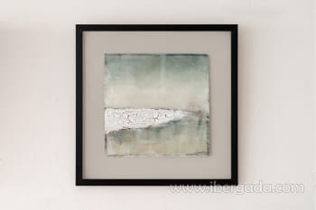 Cuadro Abstracto Costa N.4 con marco (60x60)