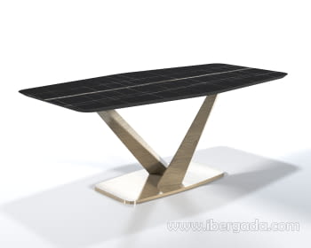 Mesa de Comedor Antia Negro/Oro