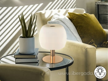 Sobremesa Baloon Oro/Opal (26x26x32)
