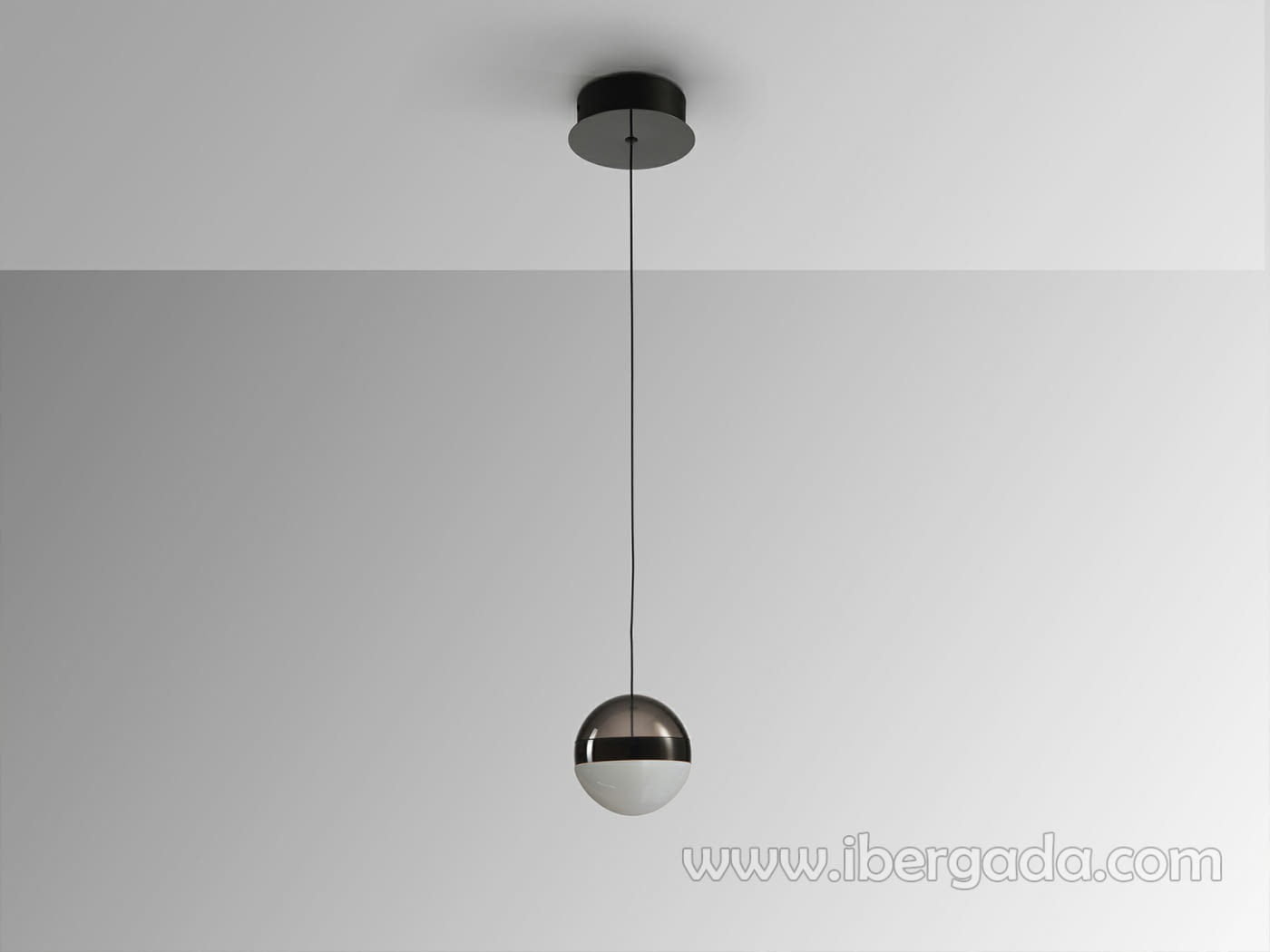 Colgante Orbes Cromo/Negro 1L (12x12)-5