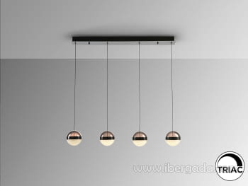 Lampara Orbes Negro/Cromo 4L (90x12)-4