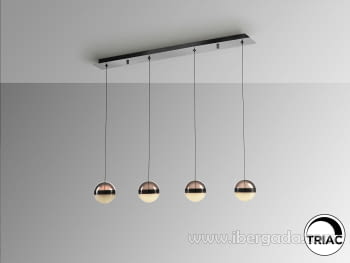 Lampara Orbes Negro/Cromo 4L (90x12)-5