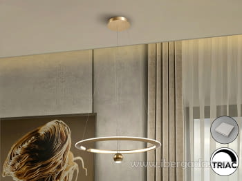 Lampara Orane Dorada (63x63)