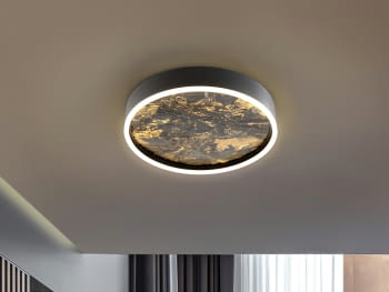 Plafón Stone Negro CCT (40x40)