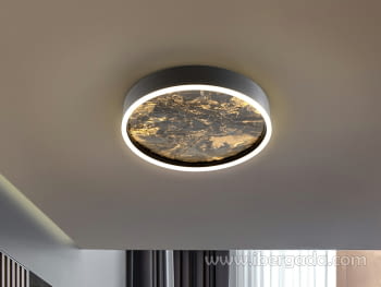 Plafón Stone Negro CCT (40x40)-1